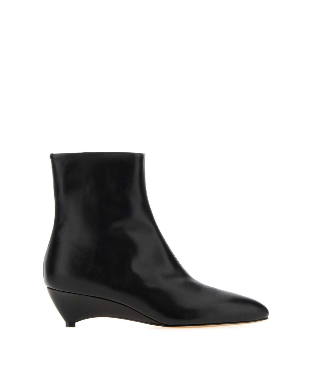 JIL SANDER Черные кожаные сапоги, фото 1