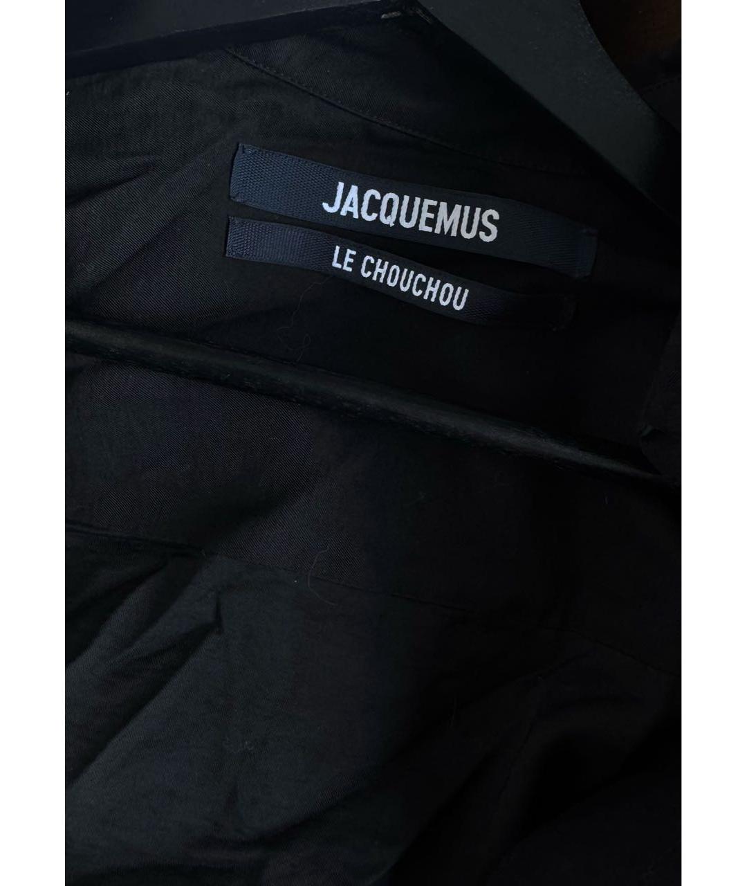 JACQUEMUS Черное вискозное повседневное платье, фото 8