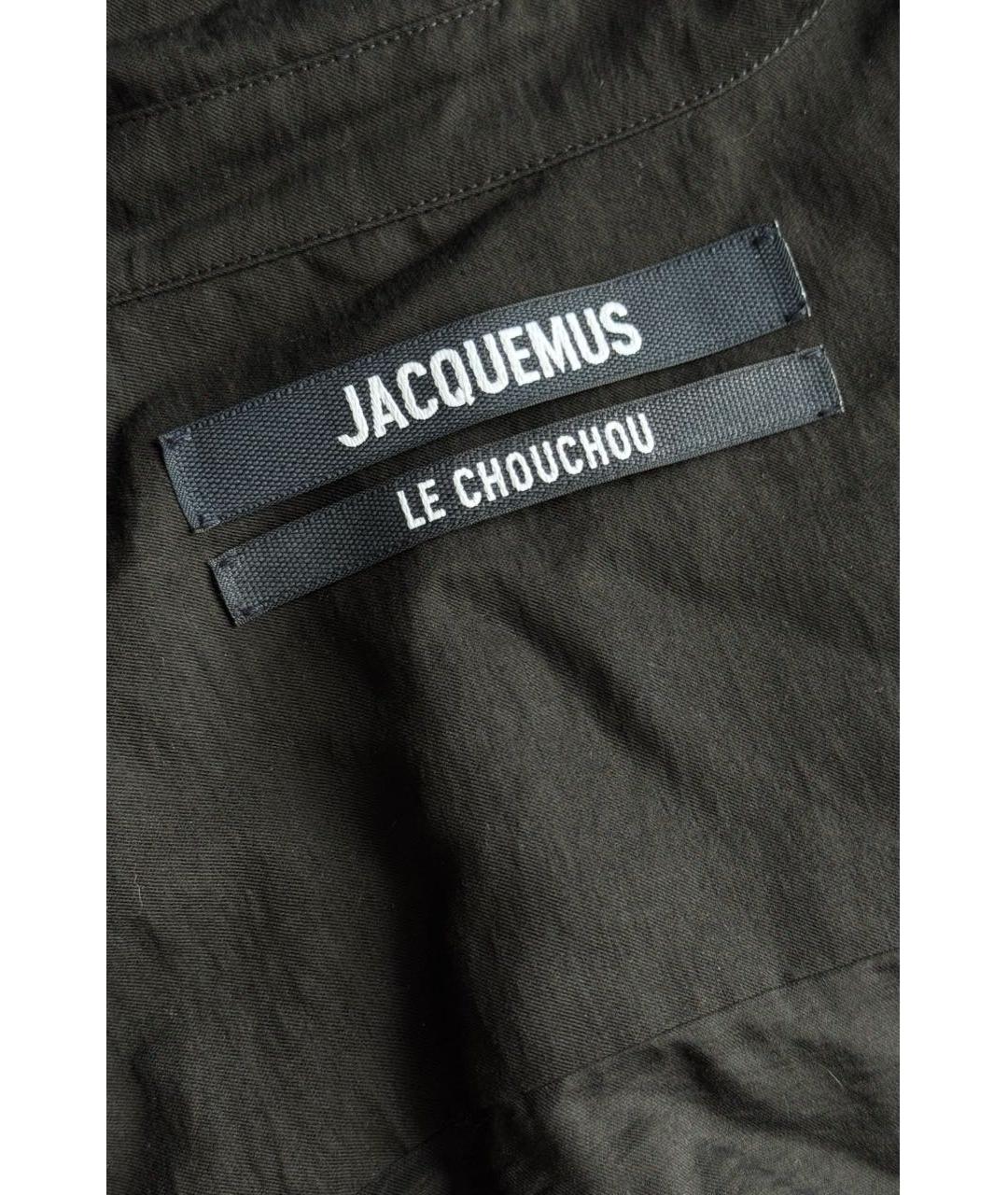 JACQUEMUS Черное вискозное повседневное платье, фото 6