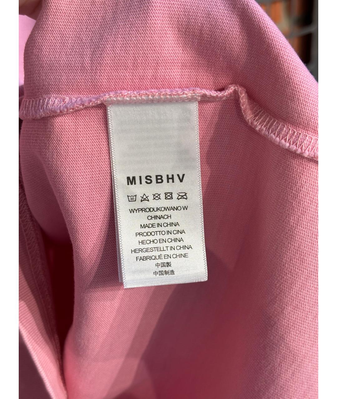 MISBHV Розовая хлопковая футболка, фото 7