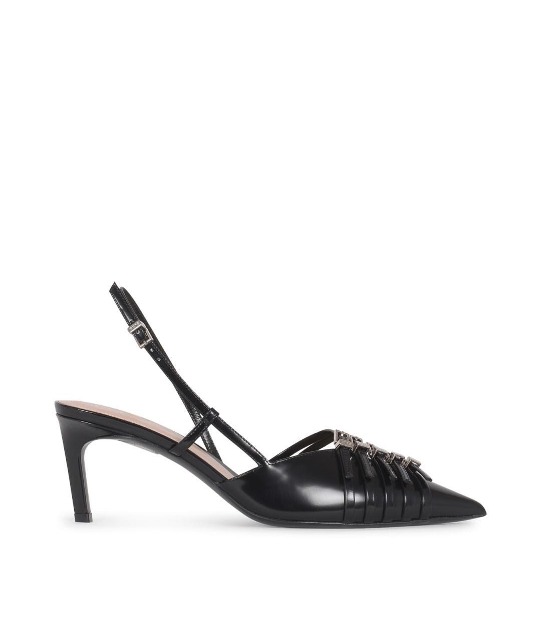 GUCCI Черные кожаные туфли, фото 1