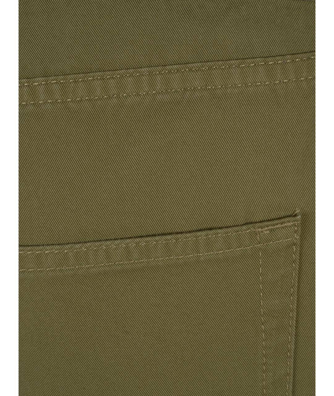 SAINT LAURENT Хаки хлопковые повседневные брюки, фото 3