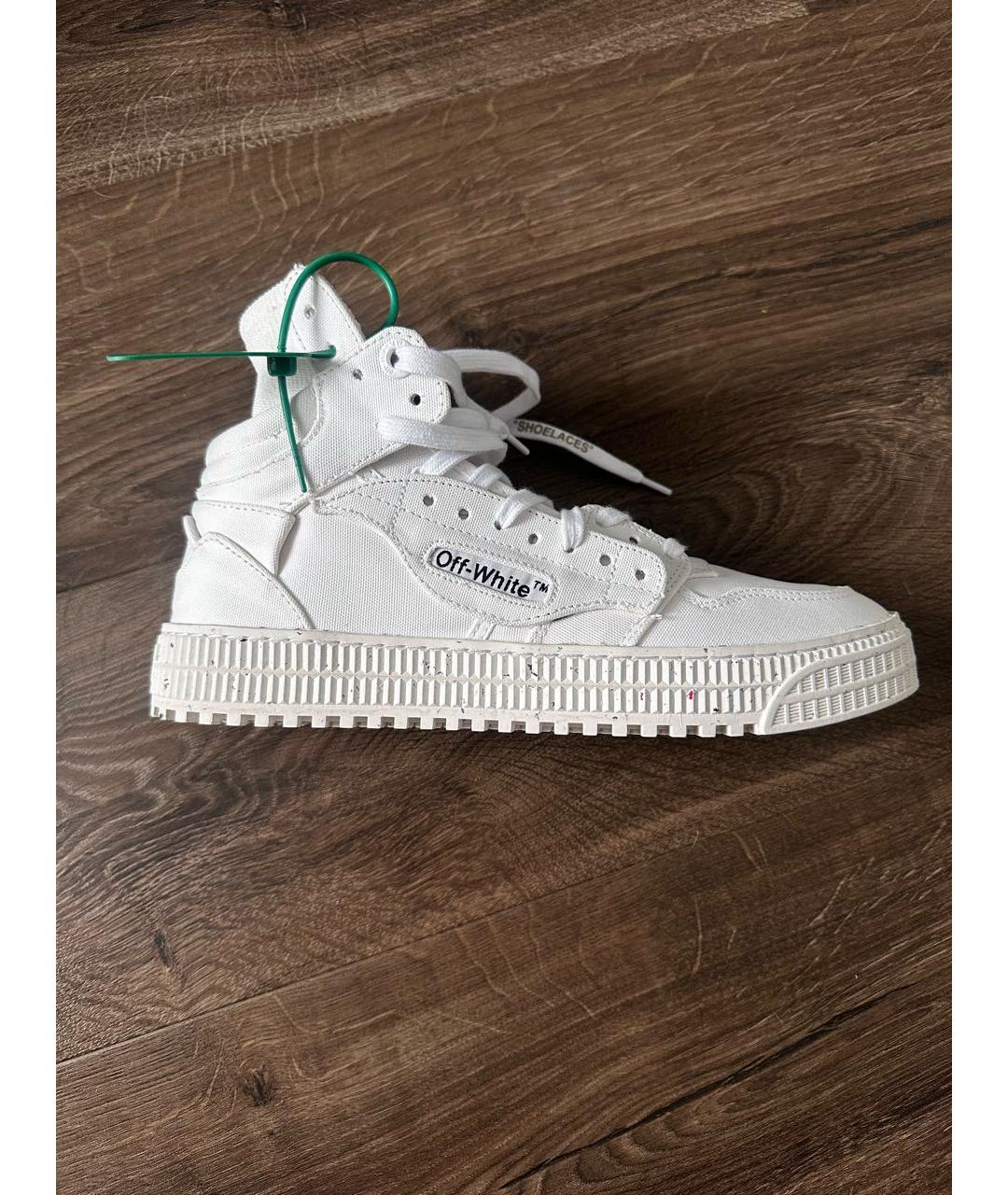 OFF-WHITE Белые высокие кроссовки / кеды, фото 9