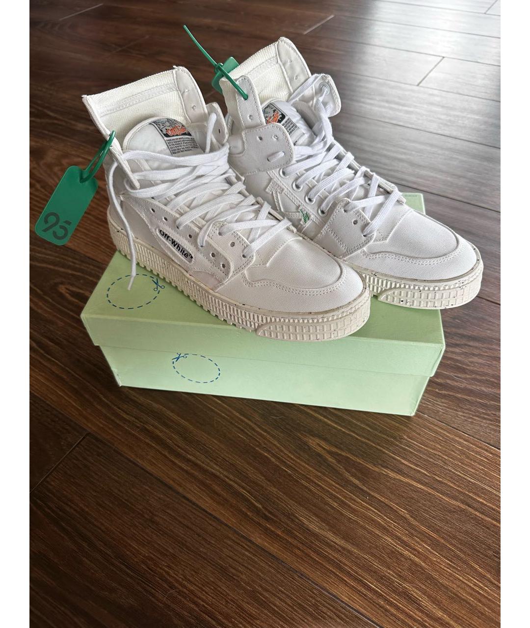OFF-WHITE Белые высокие кроссовки / кеды, фото 5