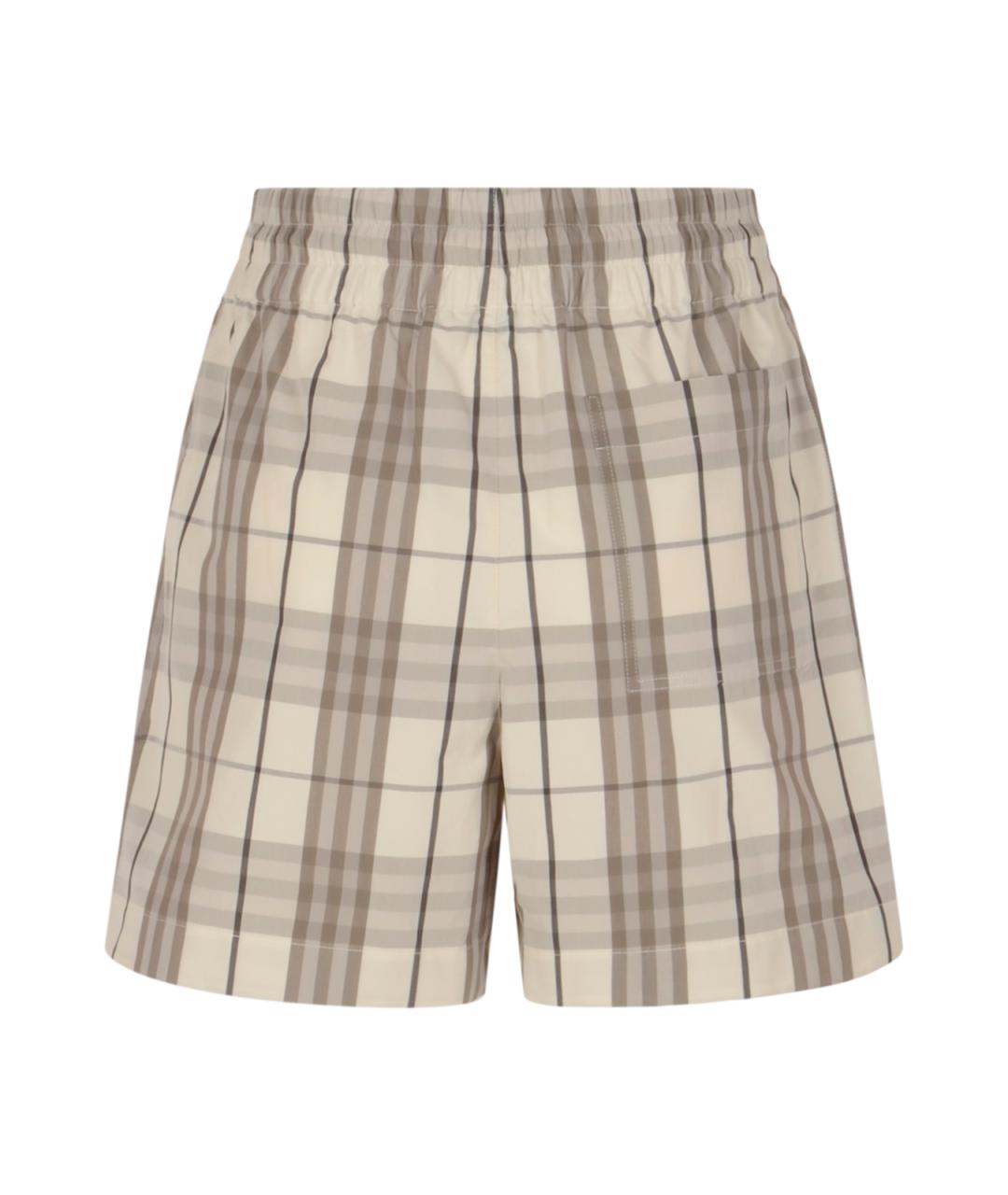BURBERRY Бежевые хлопковые шорты, фото 2