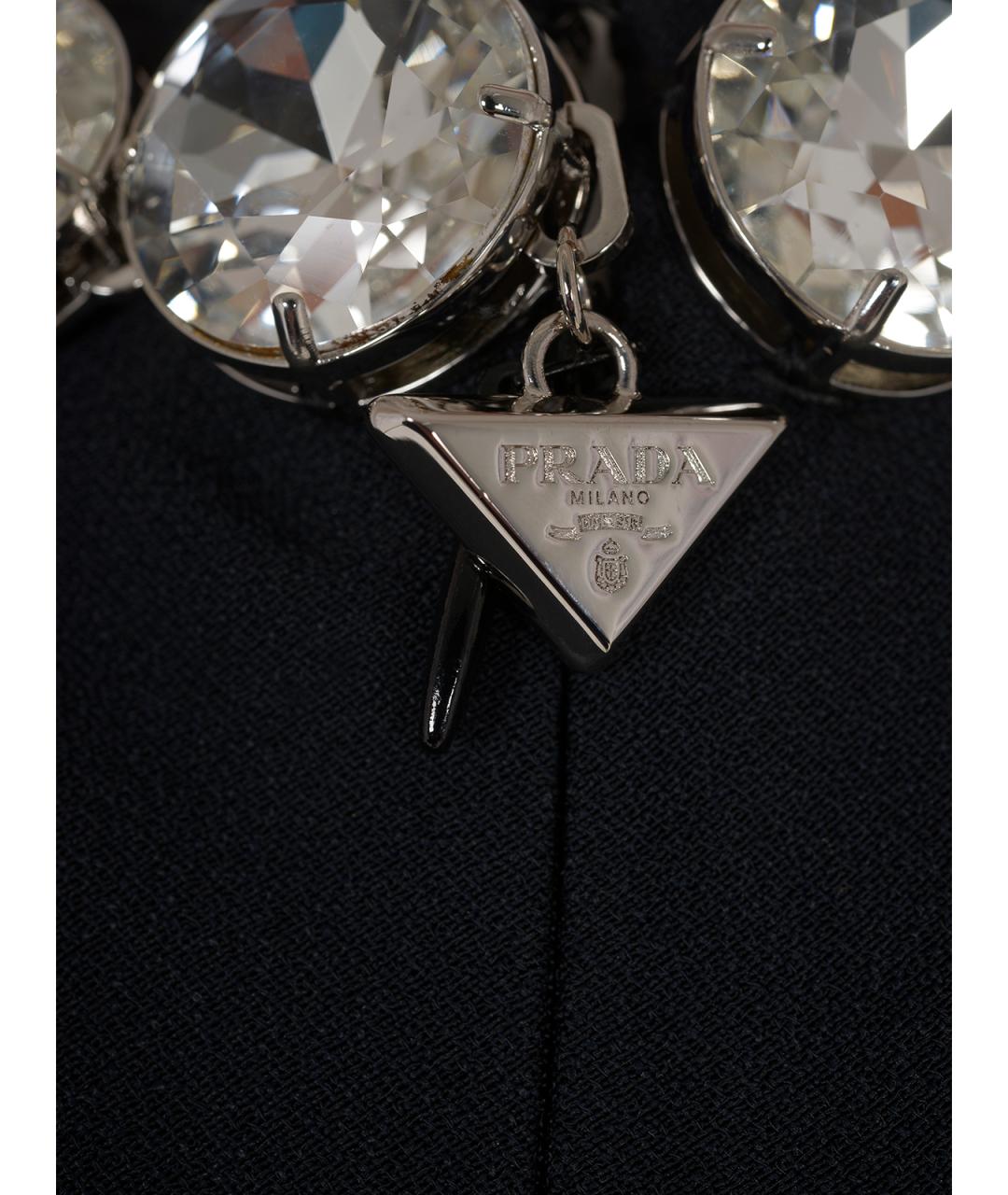 PRADA Черное ацетатное вечернее платье, фото 3
