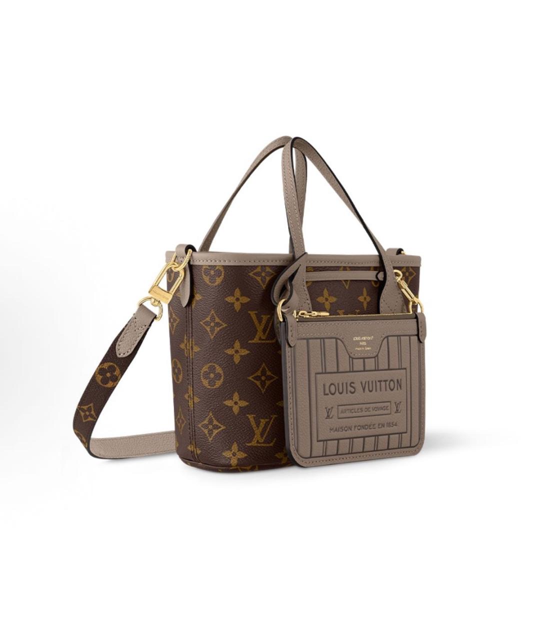 LOUIS VUITTON Бежевая сумка тоут, фото 9