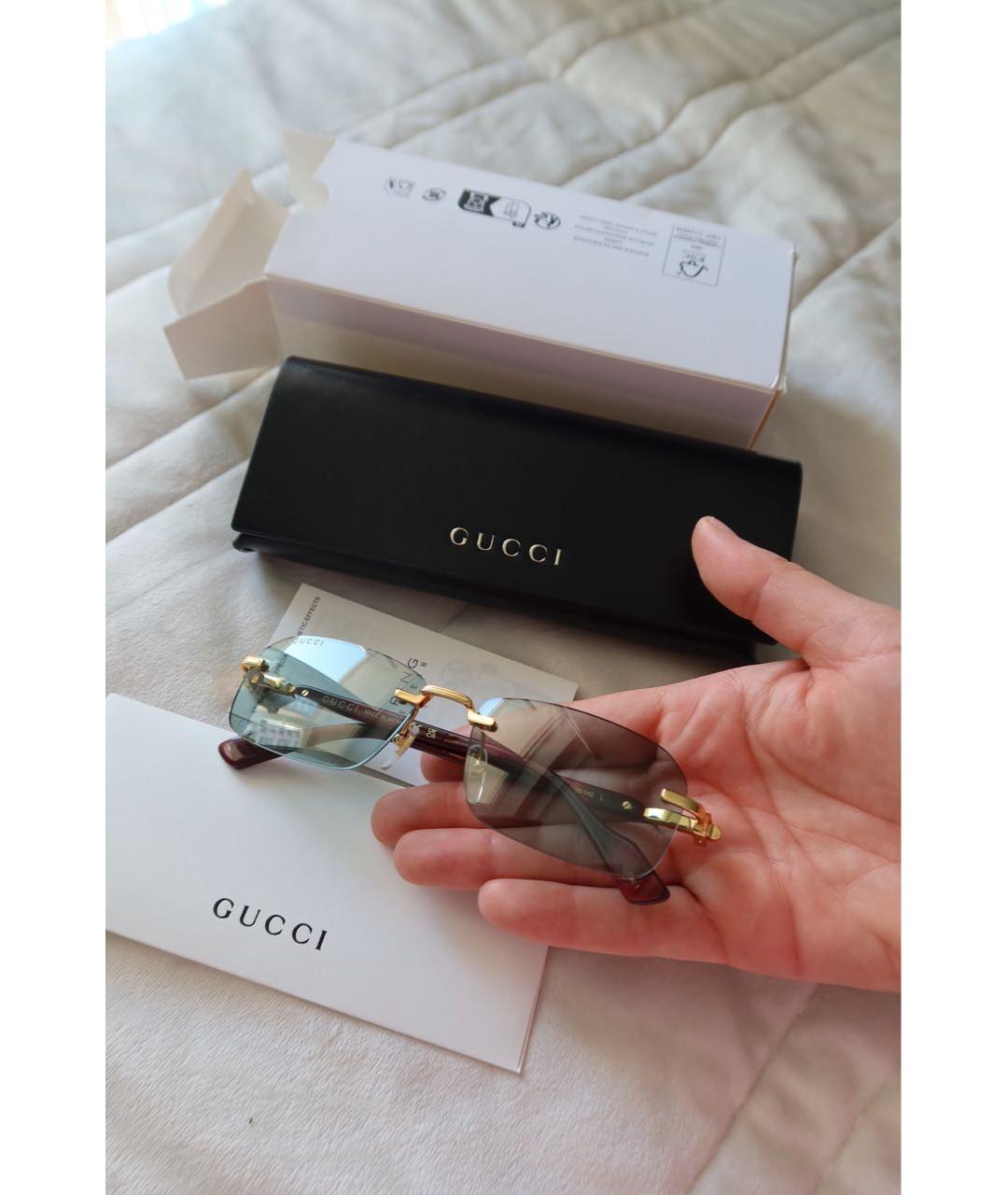 GUCCI Красные солнцезащитные очки, фото 7