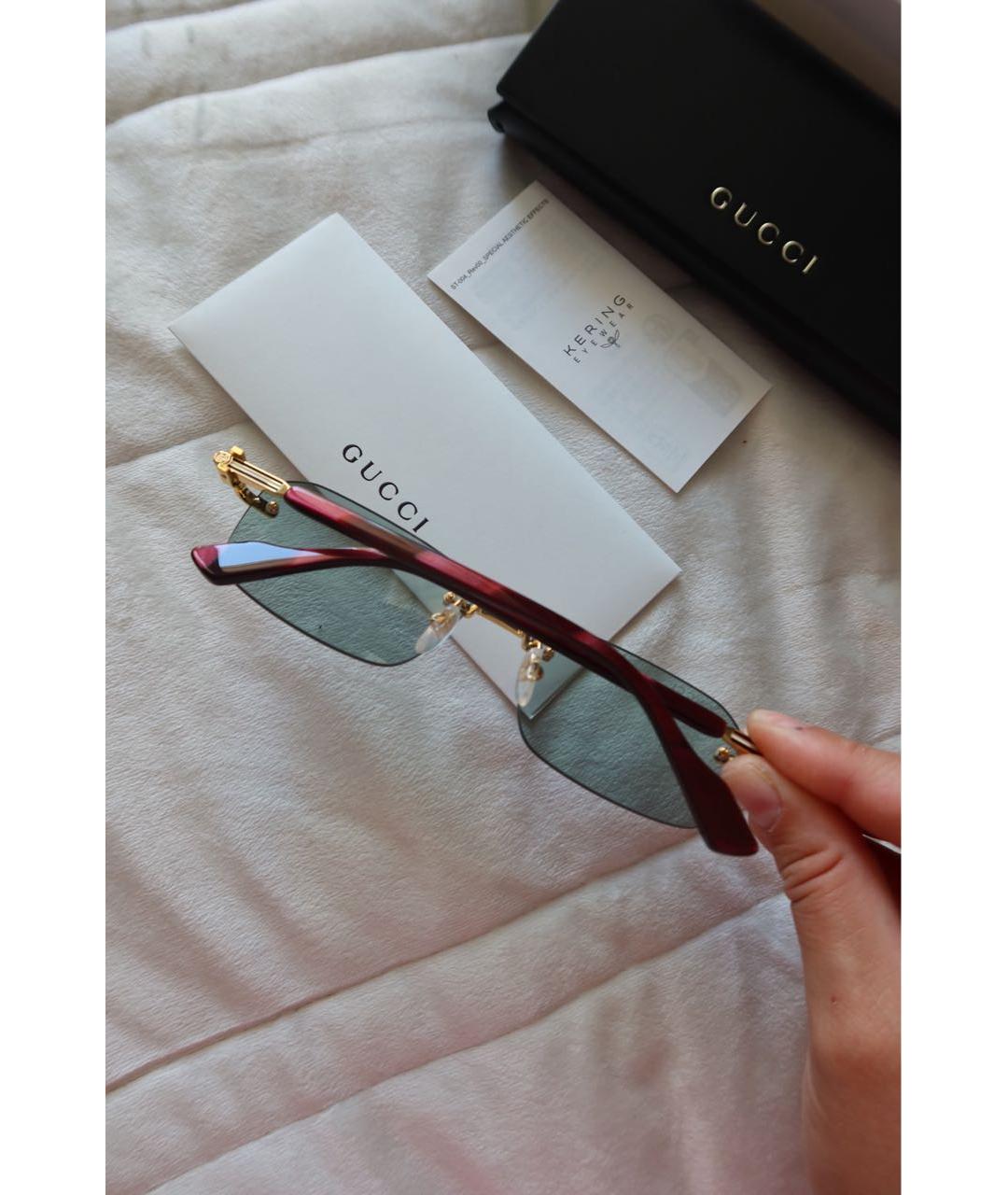 GUCCI Красные солнцезащитные очки, фото 5