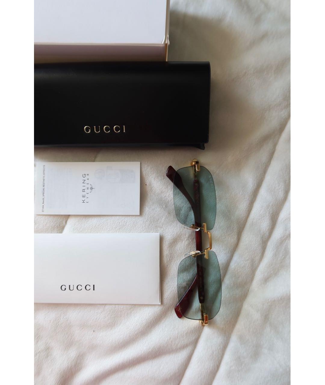 GUCCI Красные солнцезащитные очки, фото 4