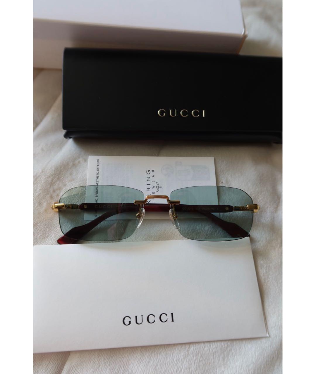 GUCCI Красные солнцезащитные очки, фото 3