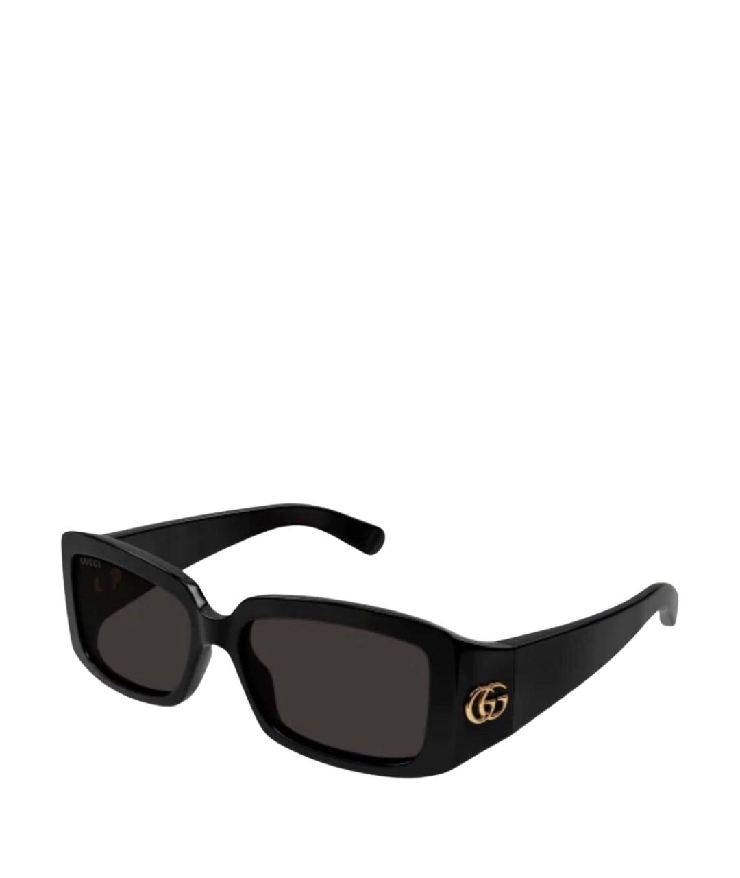 GUCCI Черные пластиковые солнцезащитные очки, фото 1