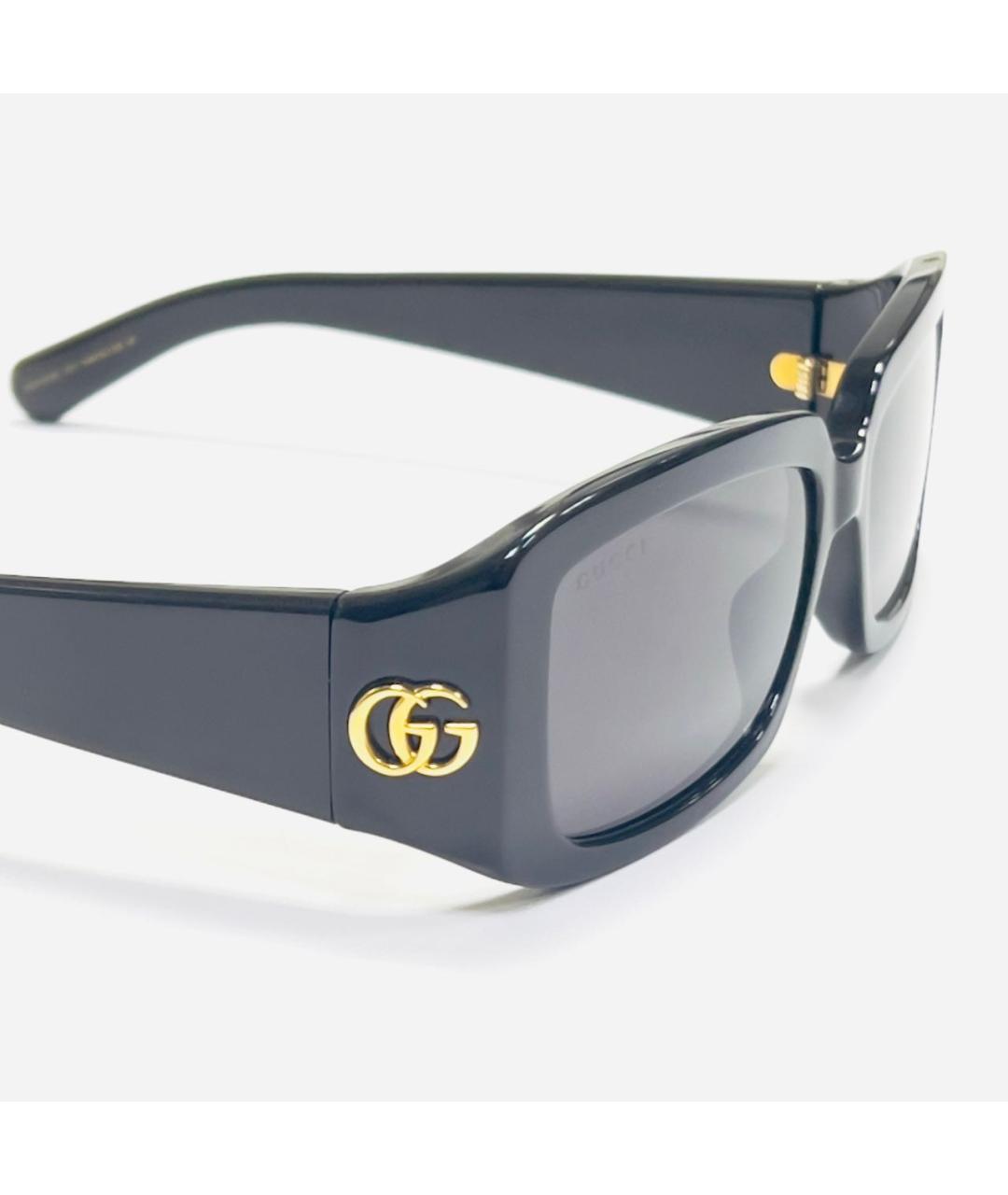 GUCCI Черные пластиковые солнцезащитные очки, фото 3