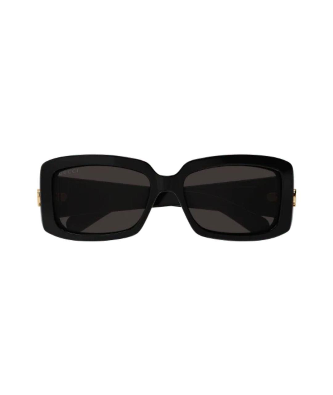 GUCCI Черные пластиковые солнцезащитные очки, фото 2