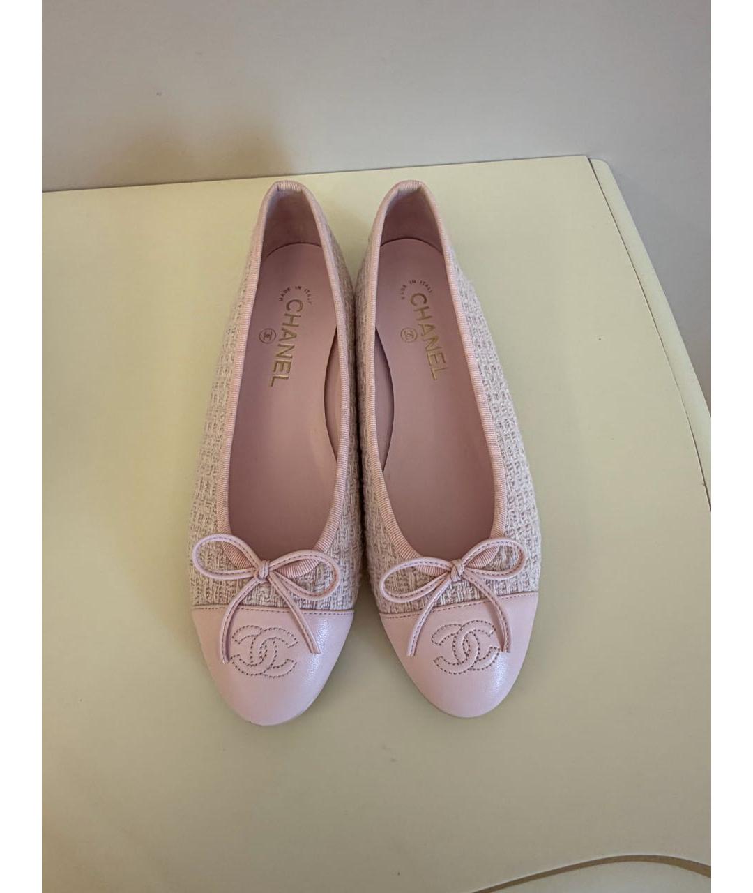 CHANEL Розовые балетки, фото 2