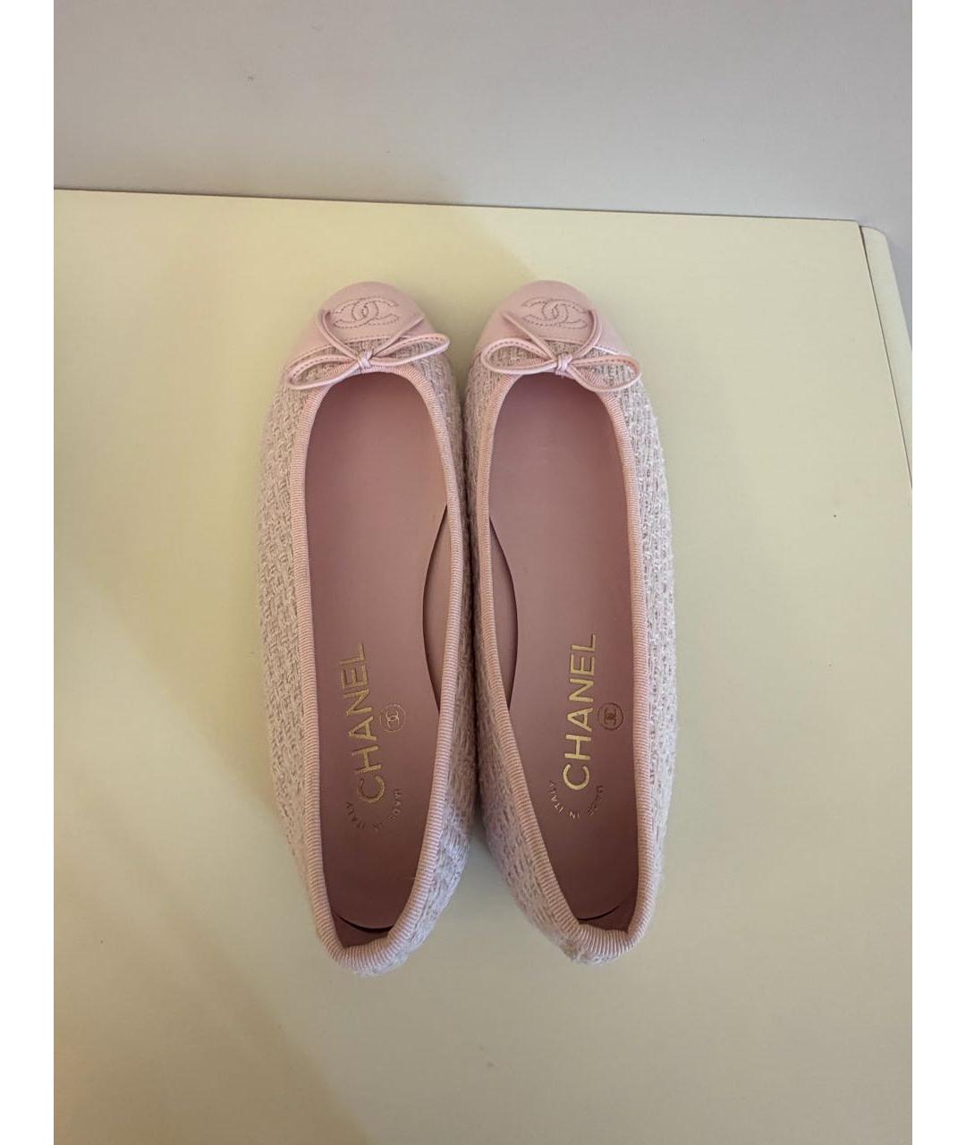 CHANEL Розовые балетки, фото 3