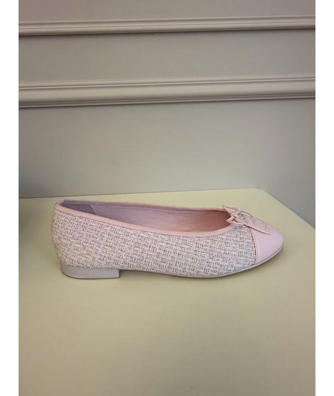 CHANEL Розовые балетки, фото 9