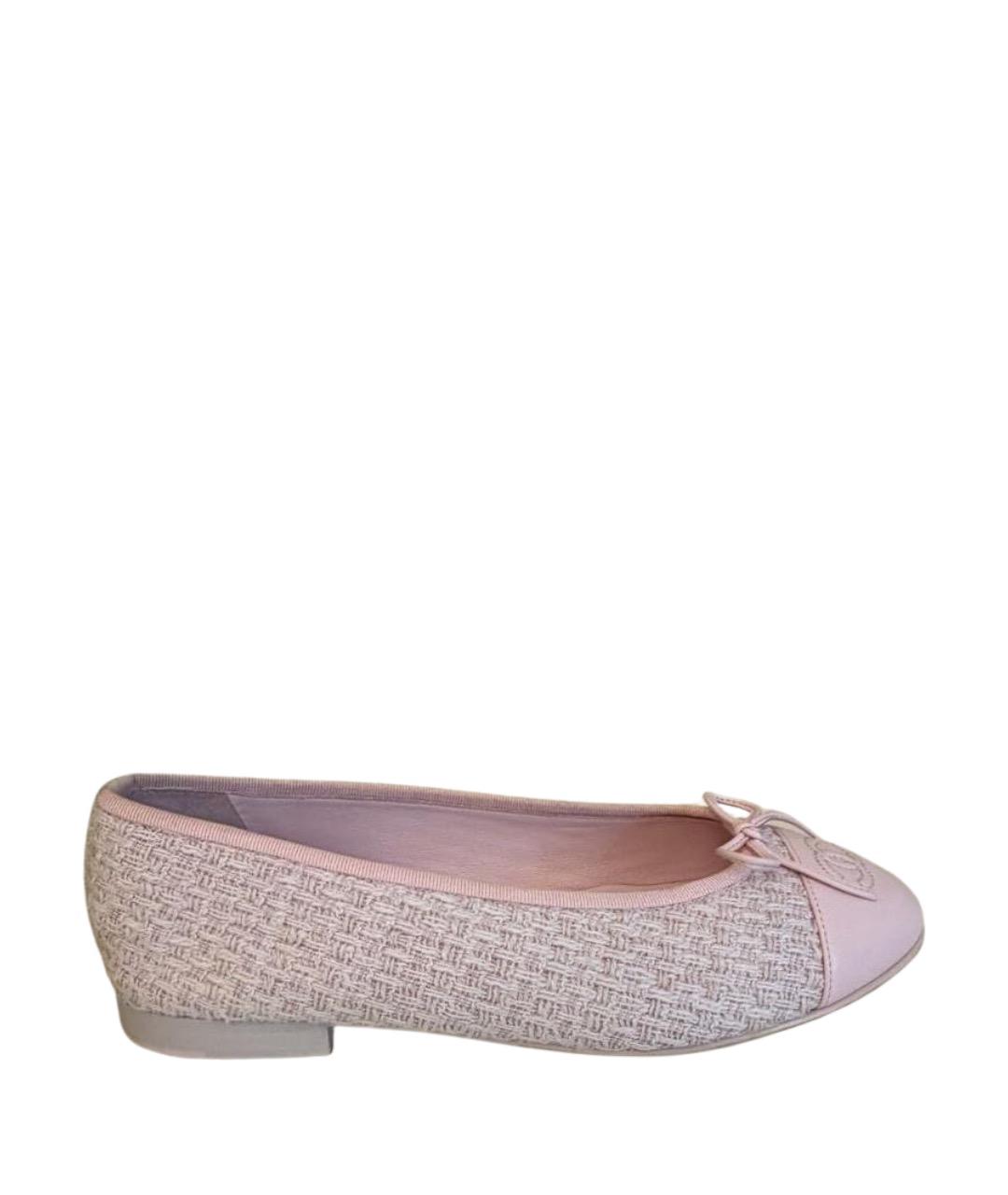 CHANEL Розовые балетки, фото 1