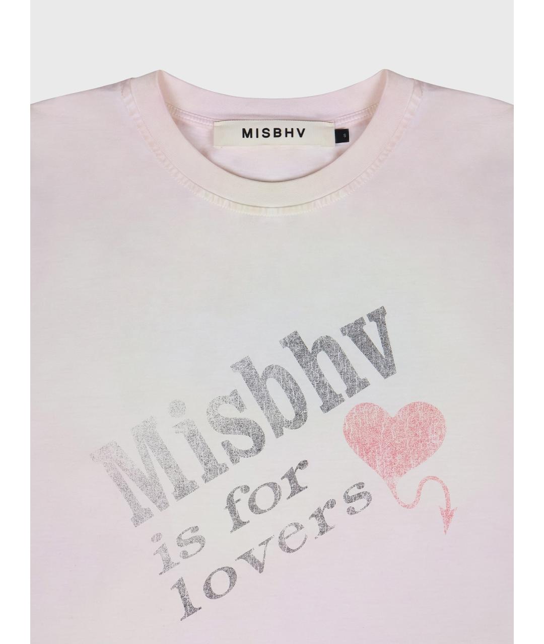 MISBHV Белая хлопковая футболка, фото 3