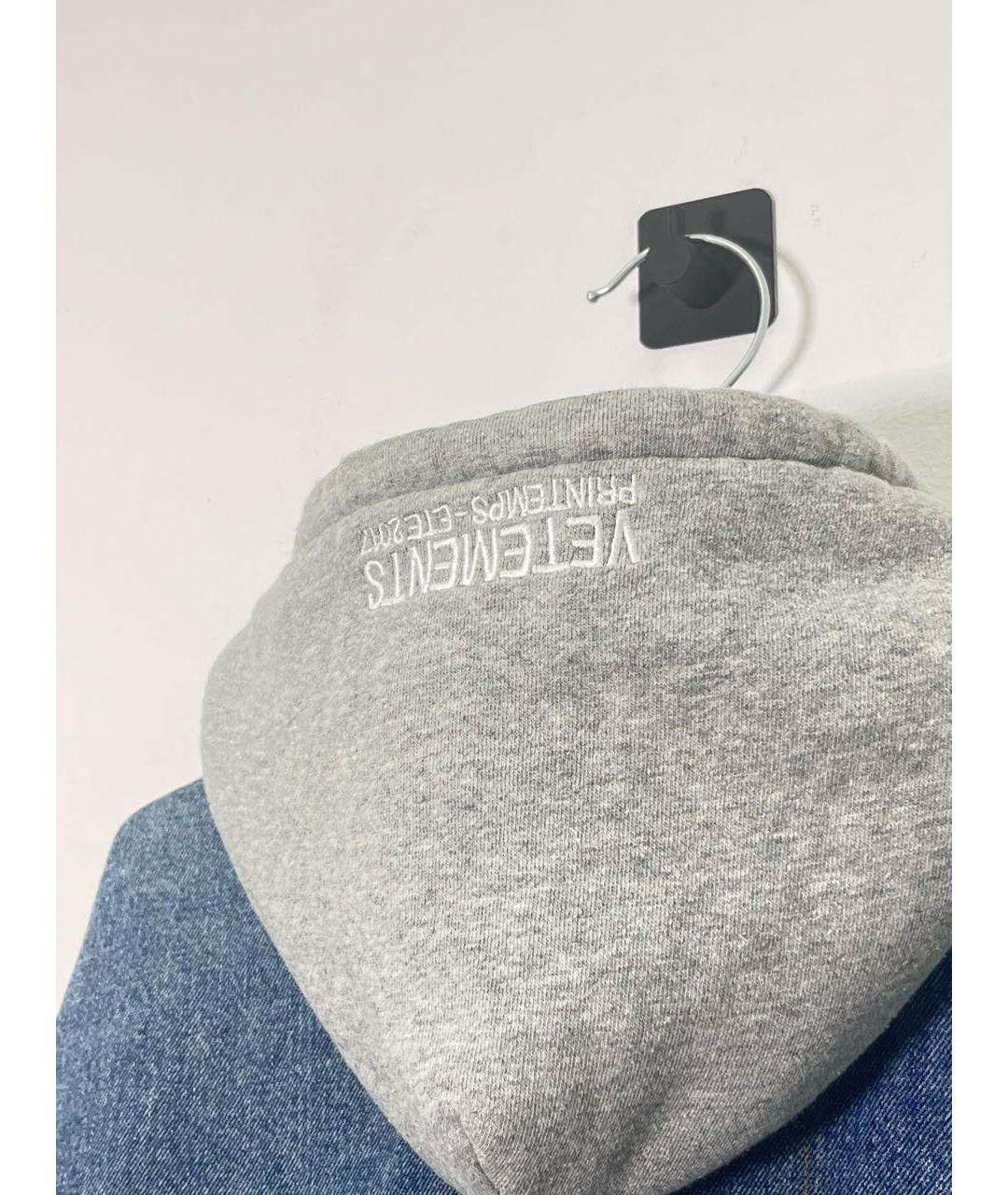 VETEMENTS Голубая деним куртка, фото 3