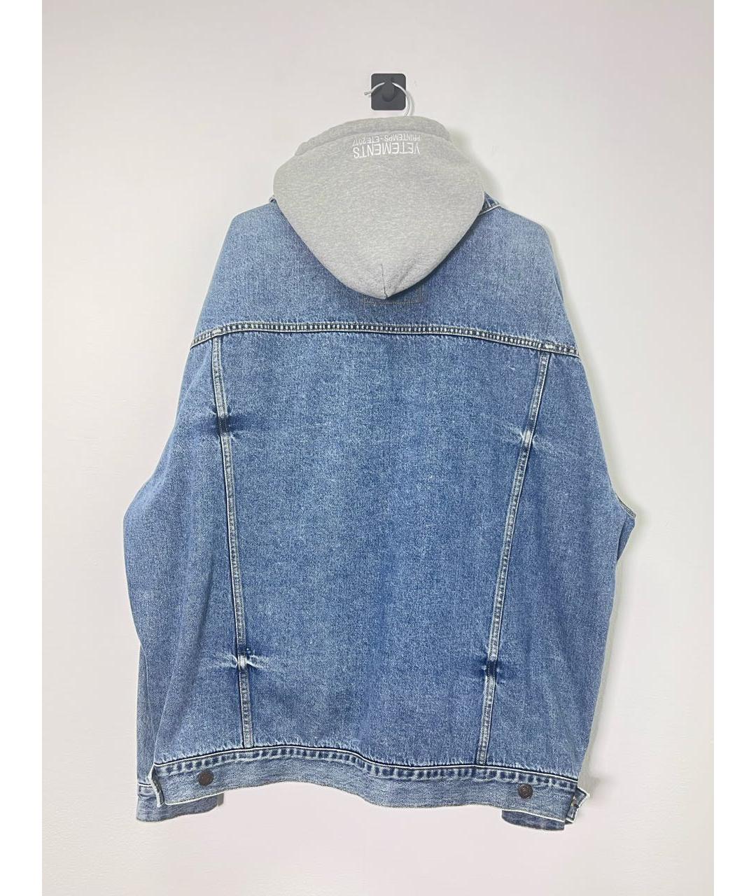 VETEMENTS Голубая деним куртка, фото 2