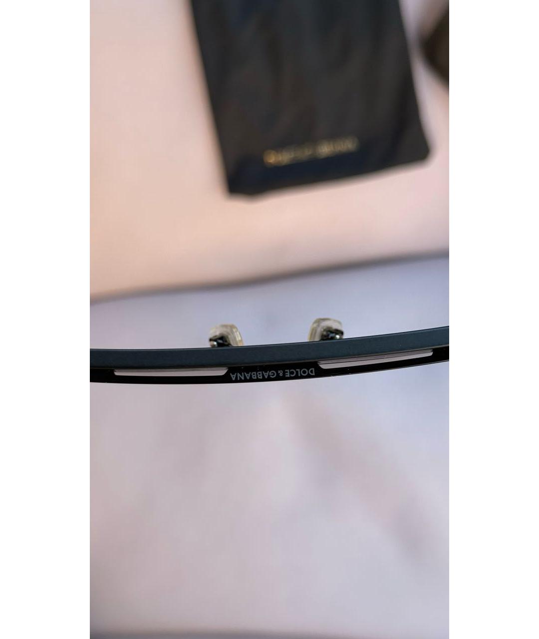 DOLCE&GABBANA Черные пластиковые солнцезащитные очки, фото 3