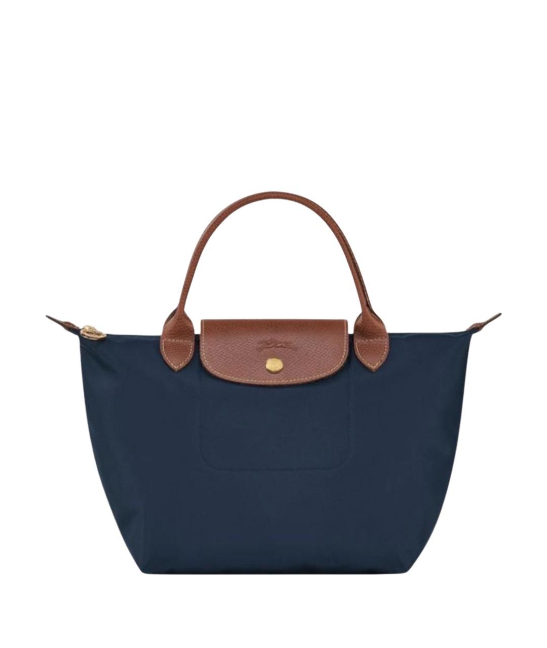LONGCHAMP Темно-синяя сумка тоут, фото 1