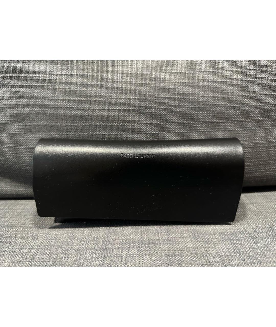 SAINT LAURENT Черные пластиковые солнцезащитные очки, фото 4