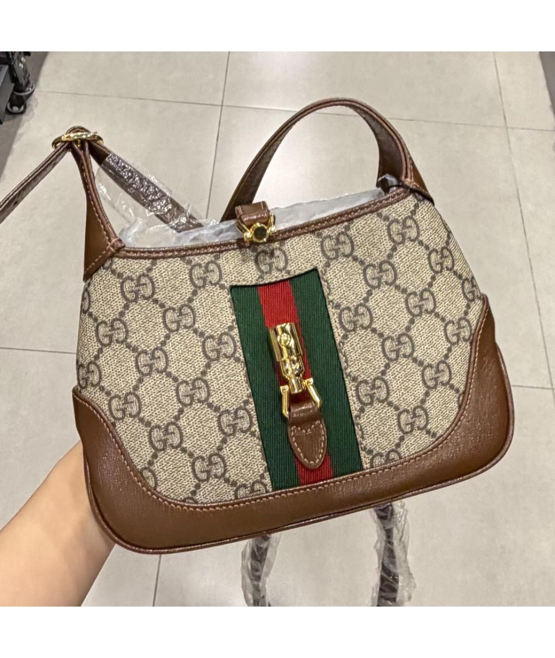 GUCCI Коричневая сумка с короткими ручками, фото 2