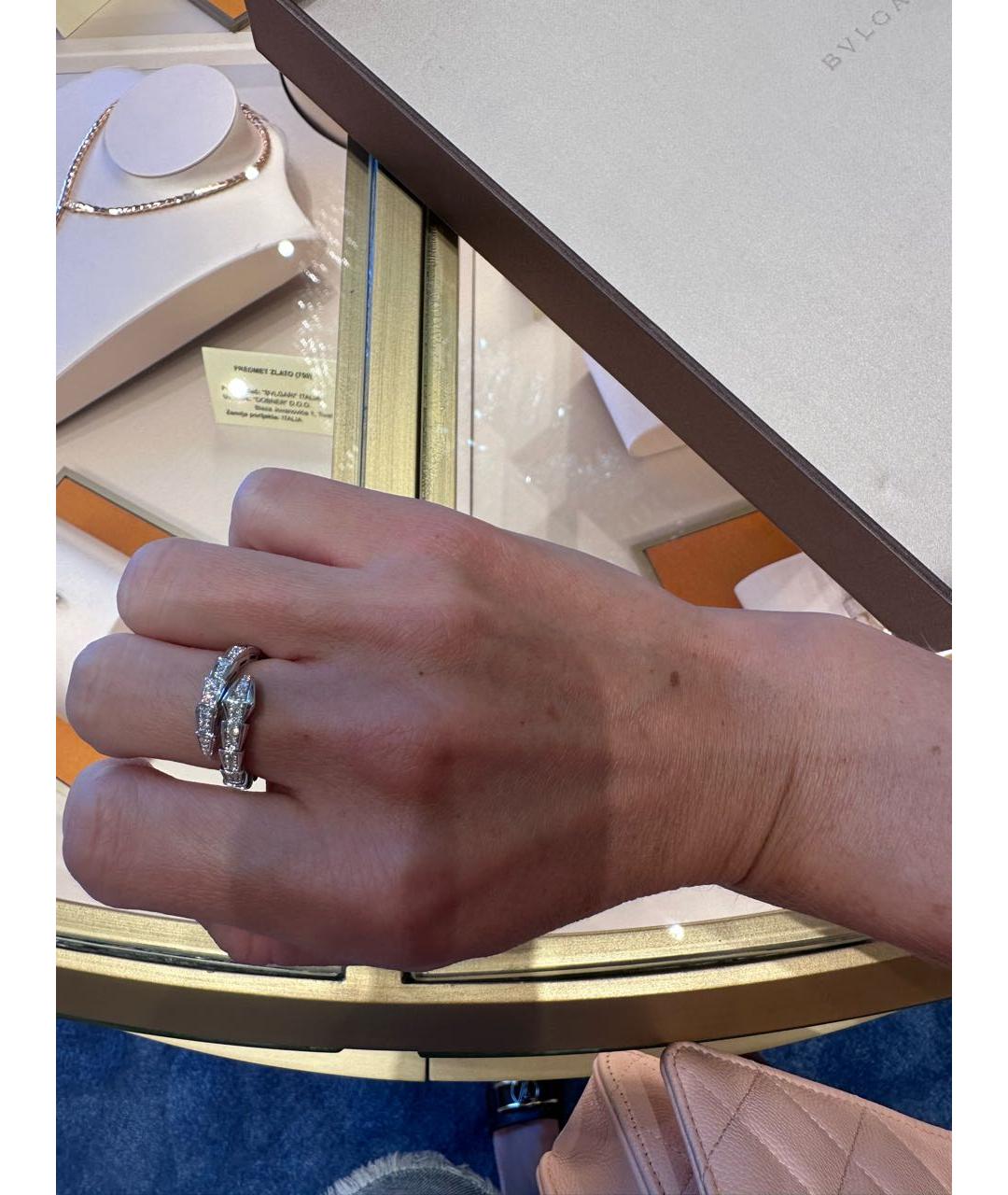 BVLGARI Белое кольцо из белого золота, фото 3