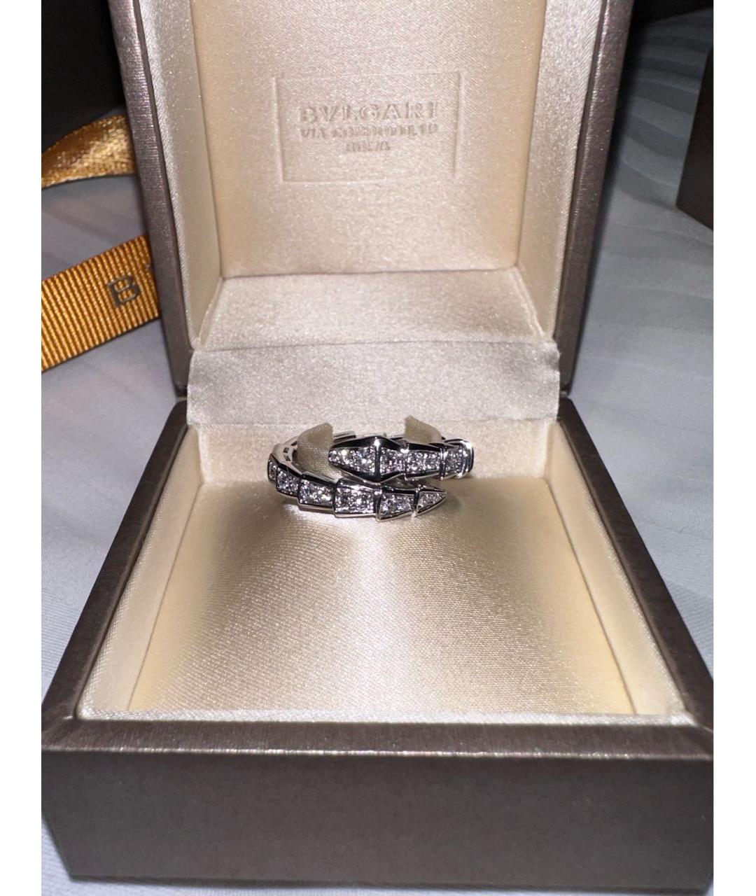 BVLGARI Белое кольцо из белого золота, фото 2