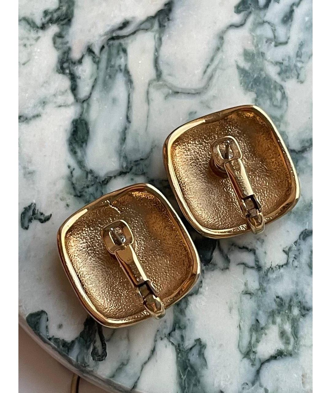 NINA RICCI Красные металлические серьги, фото 5