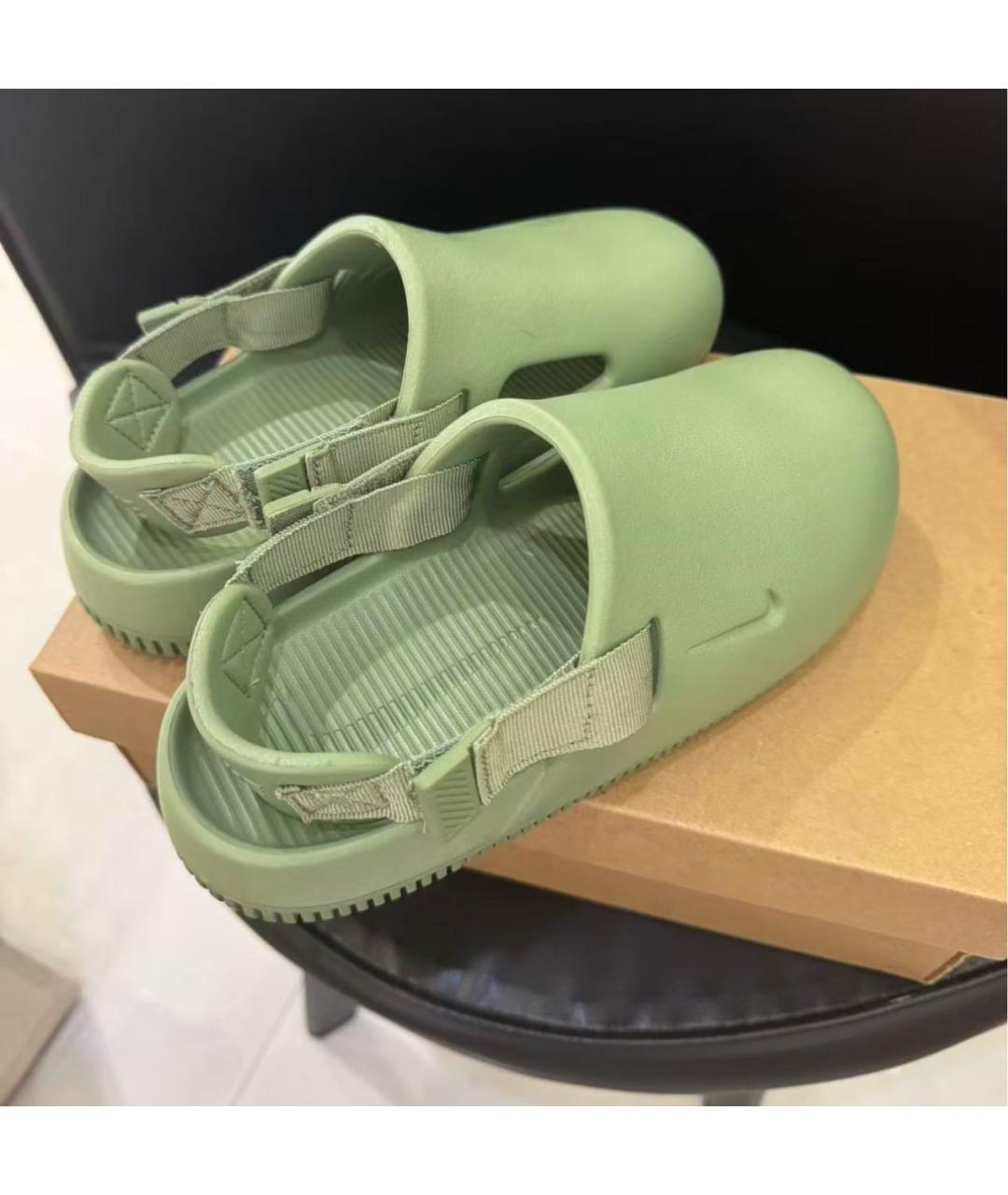 NIKE Хаки шлепанцы, фото 7