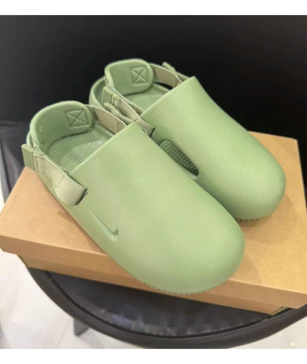 NIKE Хаки шлепанцы, фото 6