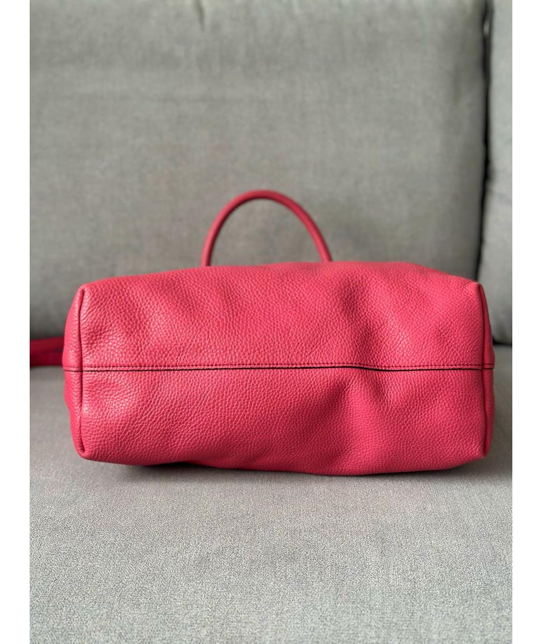 PRADA Розовая кожаная сумка тоут, фото 5