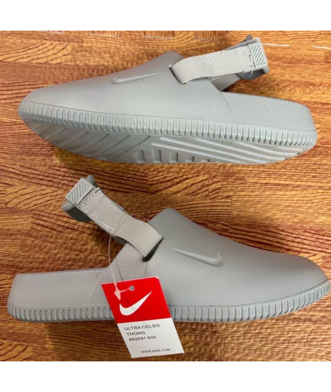 NIKE Серые шлепанцы, фото 8