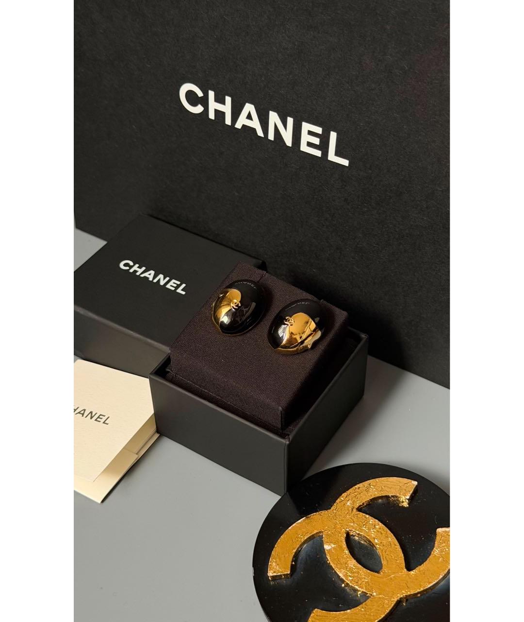 CHANEL Золотые серьги, фото 2