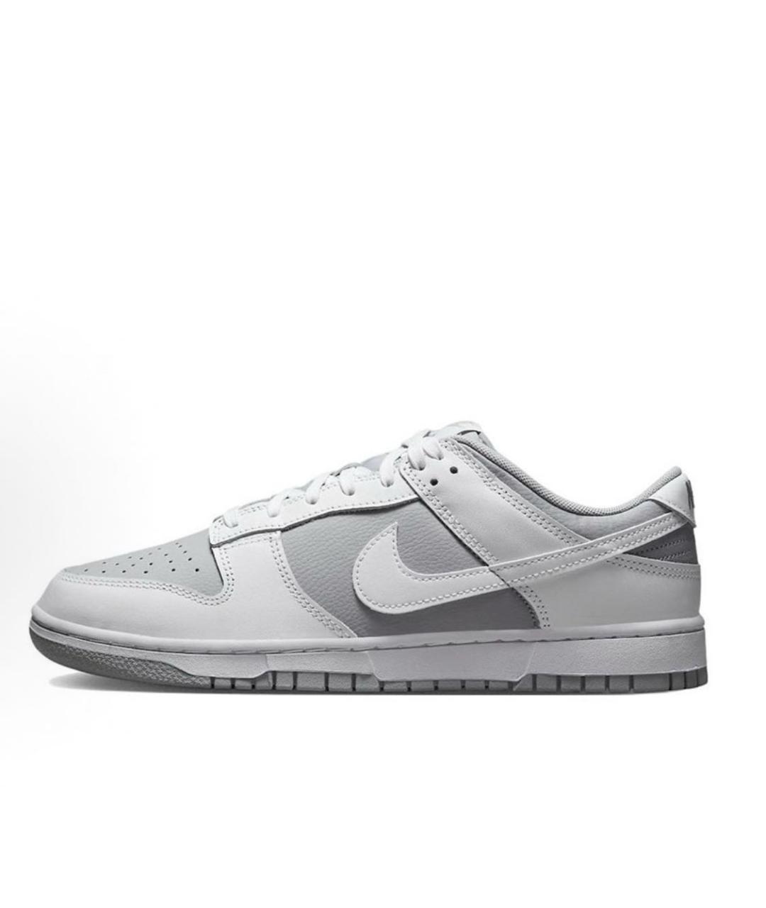 NIKE Серые кожаные низкие кроссовки / кеды, фото 8