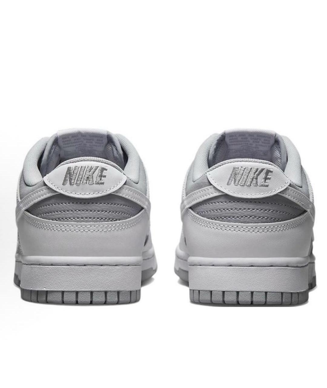 NIKE Серые кожаные низкие кроссовки / кеды, фото 4