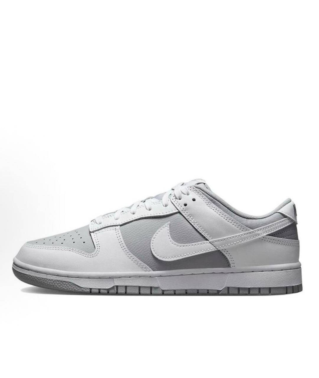 NIKE Серые кожаные кроссовки, фото 8