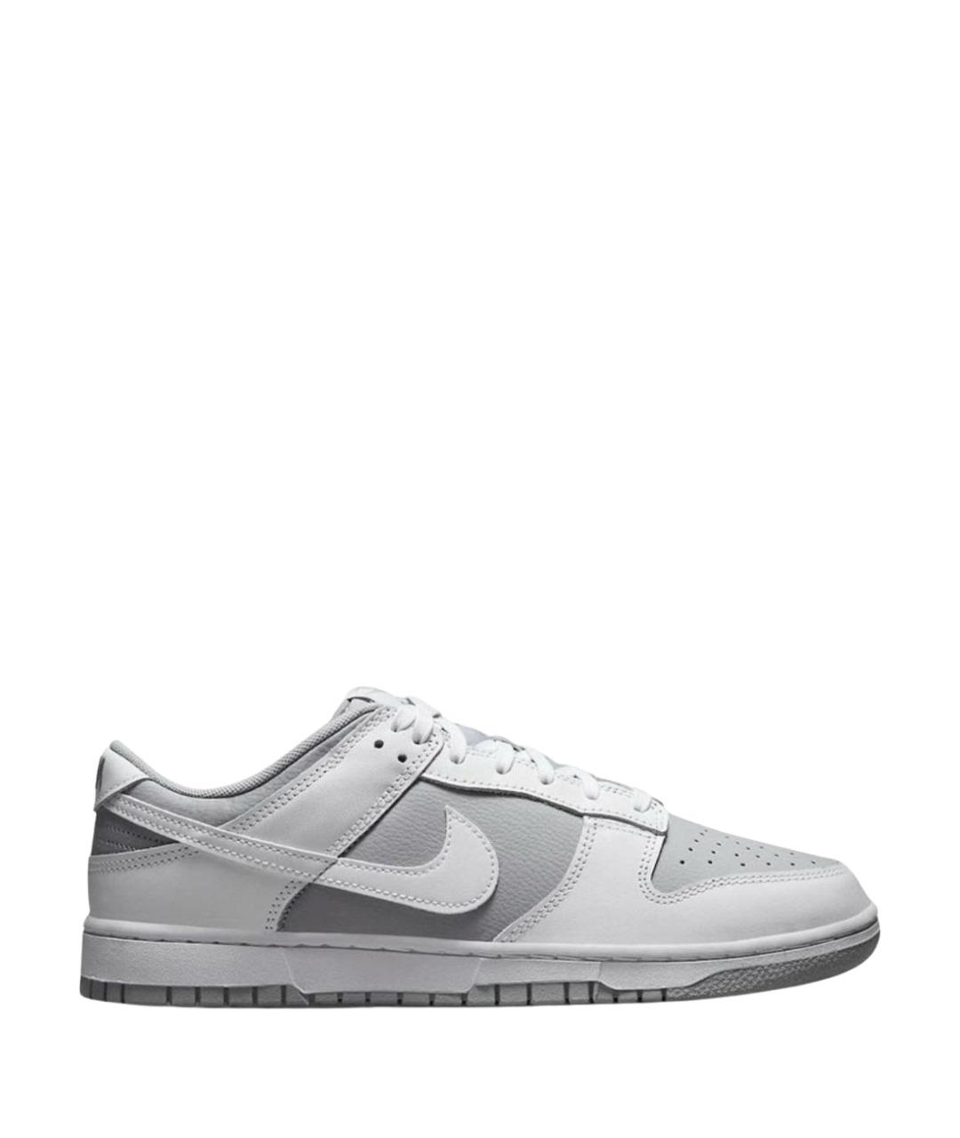 NIKE Серые кожаные кроссовки, фото 1