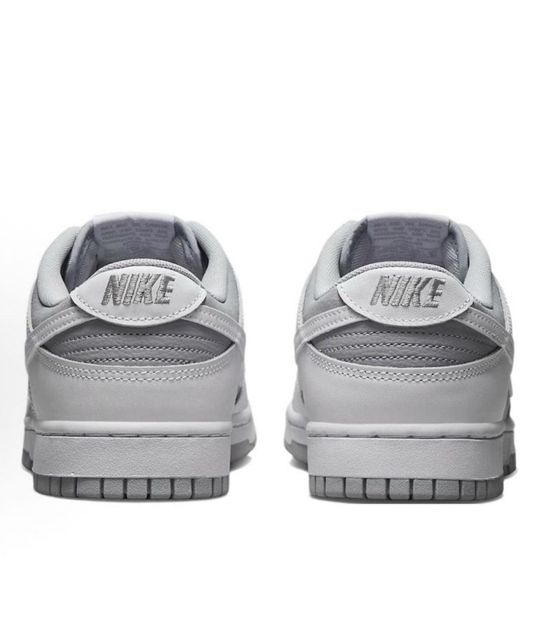NIKE Серые кожаные кроссовки, фото 4
