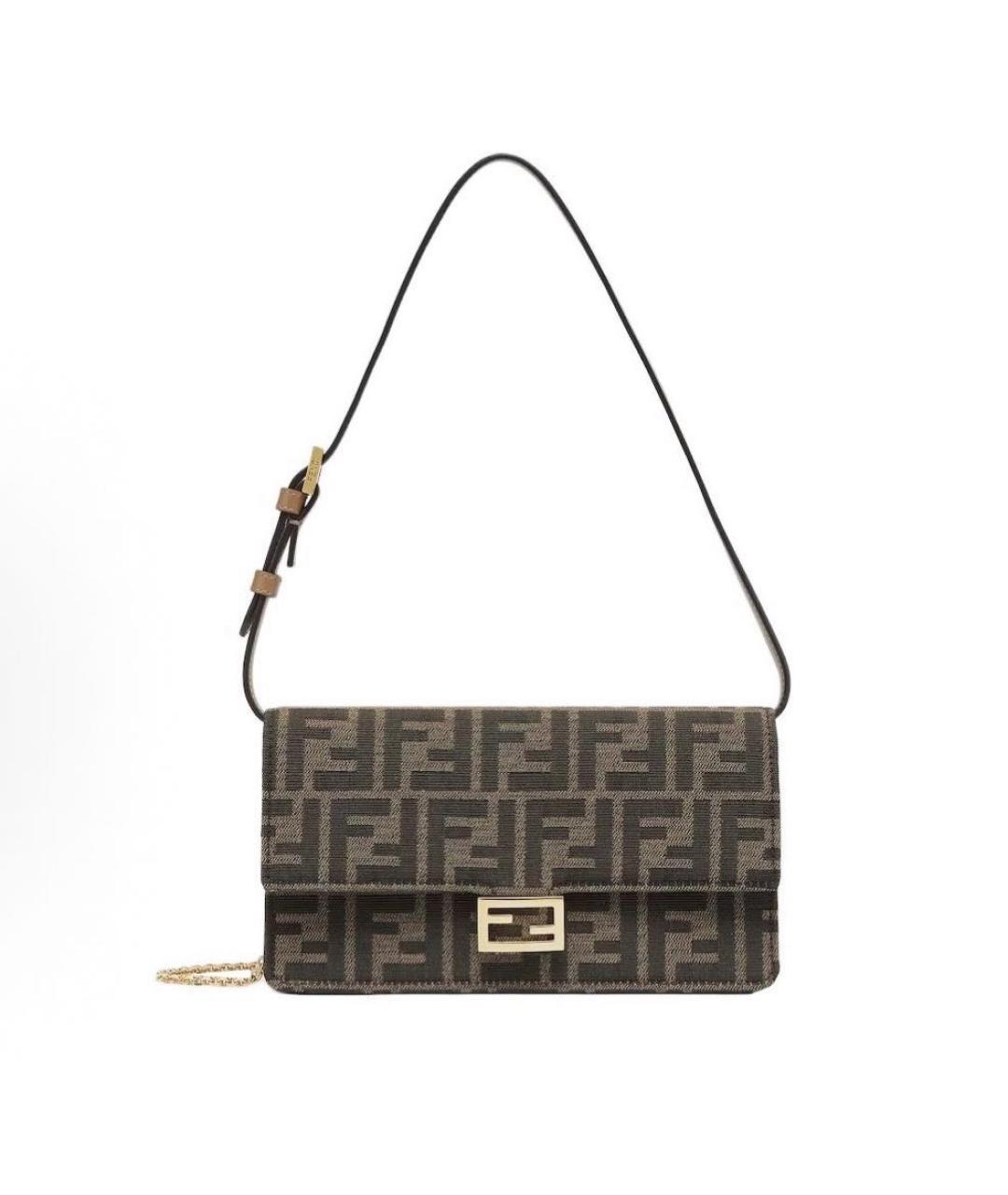 FENDI Коричневая сумка через плечо, фото 6