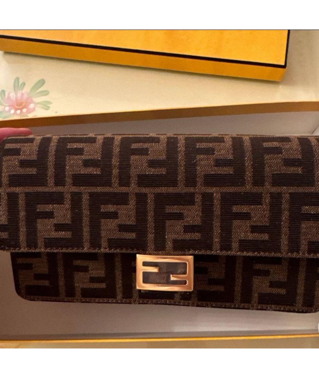 FENDI Коричневая сумка через плечо, фото 2