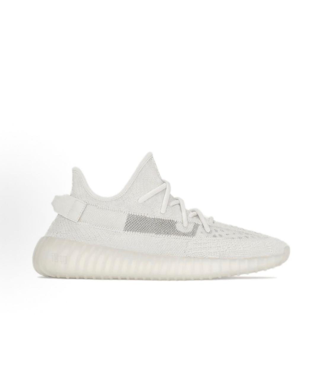 ADIDAS YEEZY Белые текстильные низкие кроссовки / кеды, фото 9