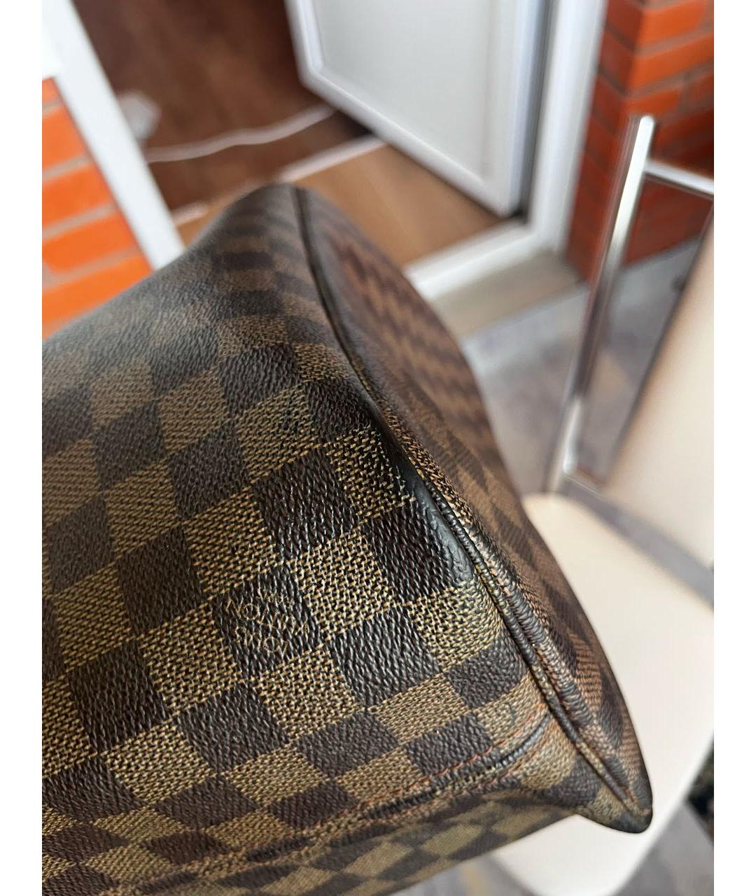 LOUIS VUITTON Коричневая сумка тоут, фото 8