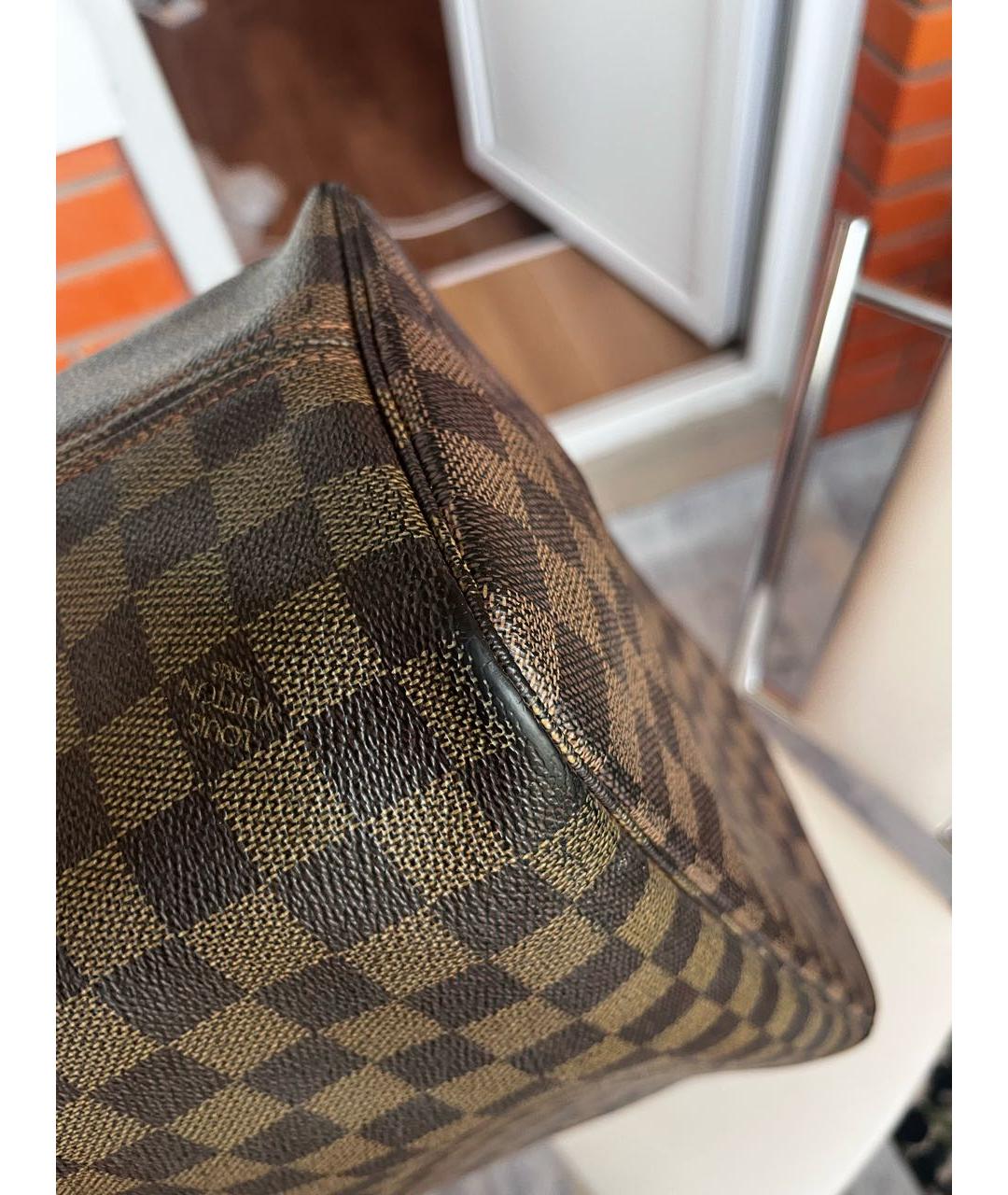 LOUIS VUITTON Коричневая сумка тоут, фото 7
