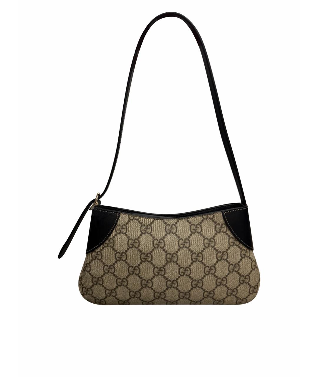GUCCI Бежевая сумка с короткими ручками, фото 1