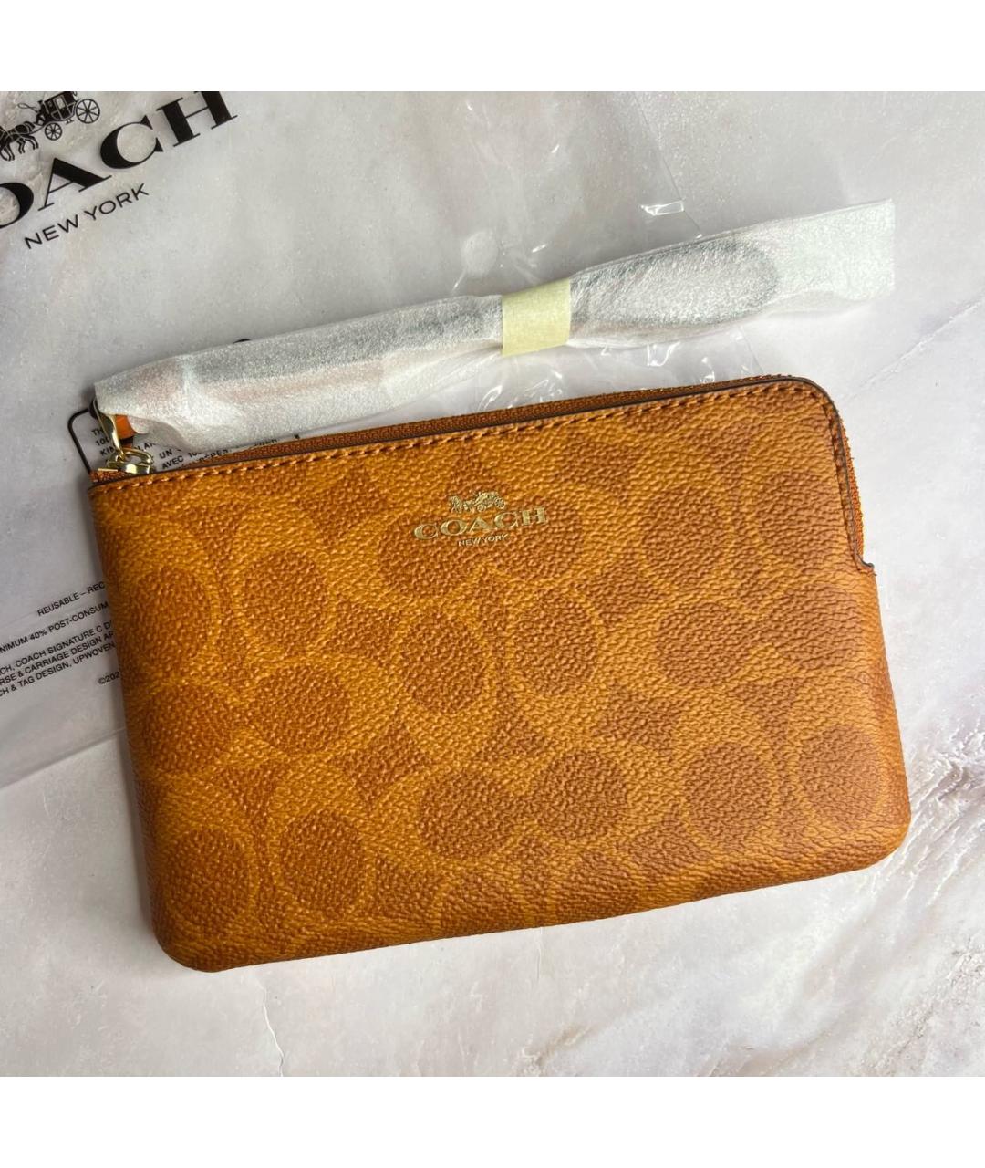 COACH Оранжевый кошелек, фото 2
