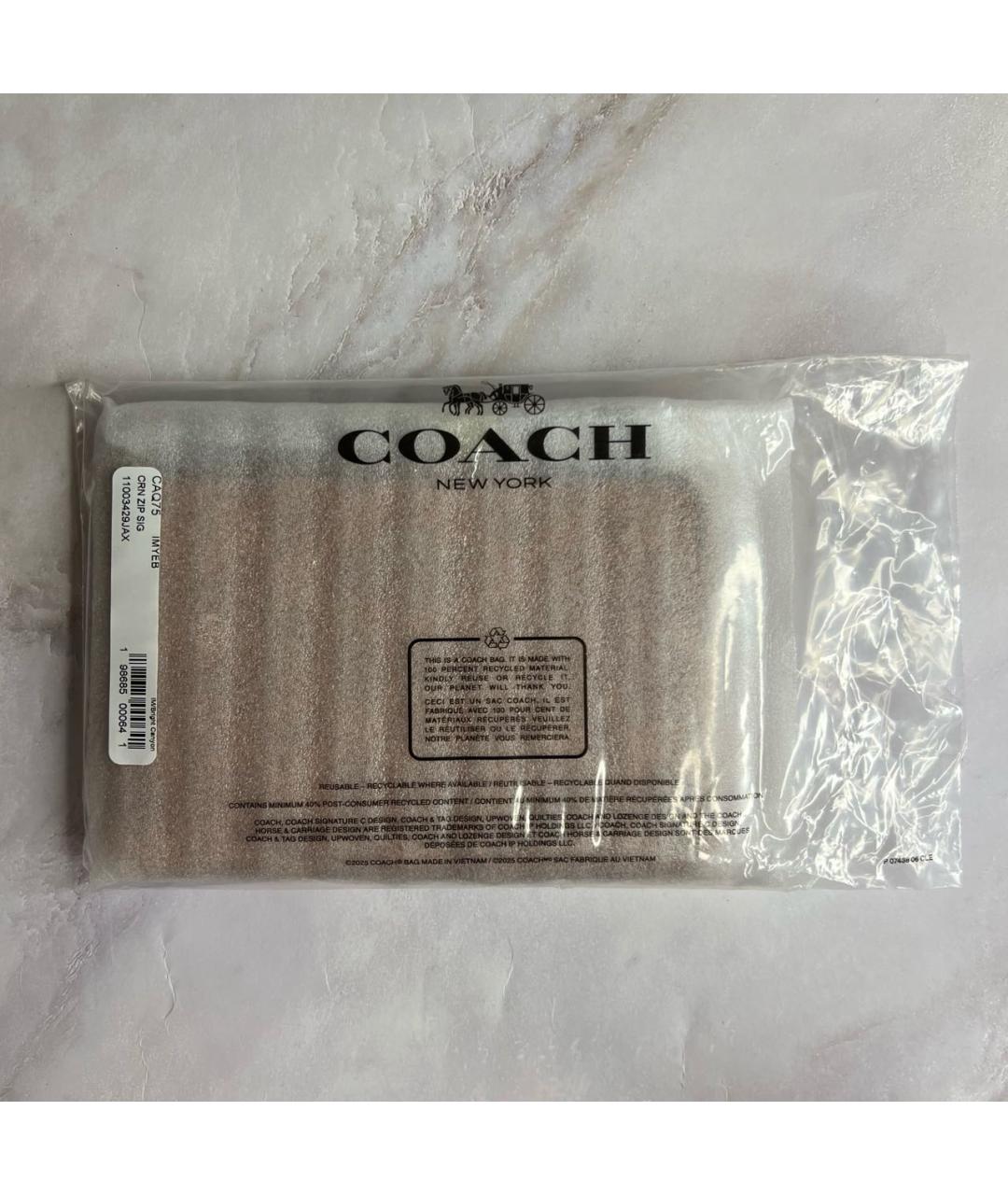 COACH Оранжевый кошелек, фото 8